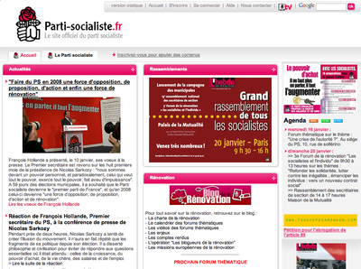 Les blogs du Parti Socialiste